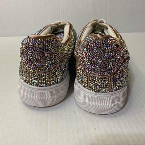 NEW Matisse Julia Clear Rhinestone Sneaker Size 10 - Picture 6 of 10